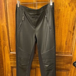 BCBG leather leggings